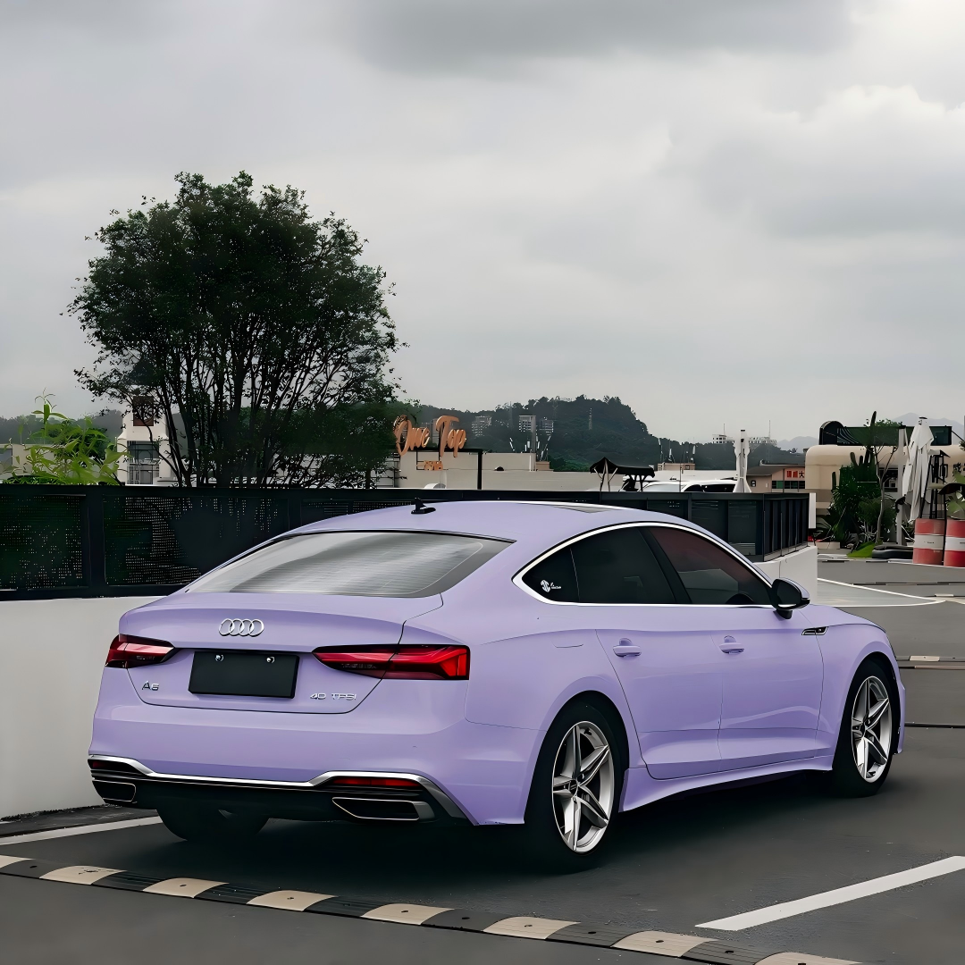 Matte Satin Lavender Purple Car Vinyl Wrap PET