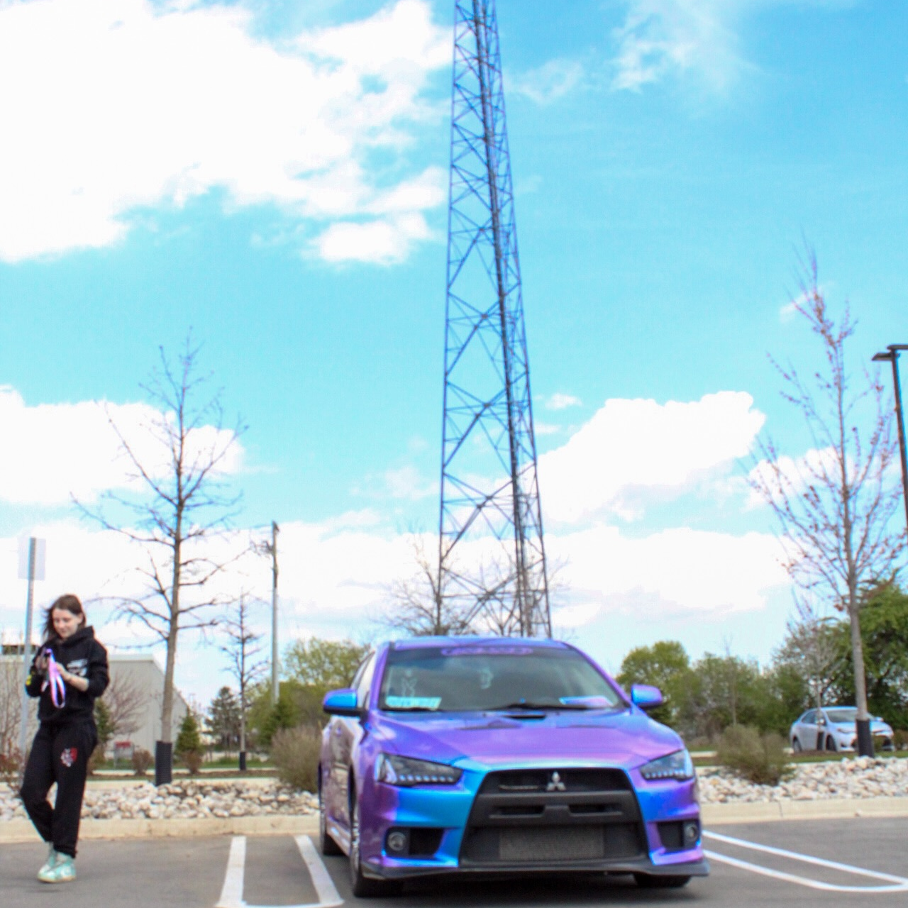 Gloss Chameleon Blue Purple Car Vinyl Wrap