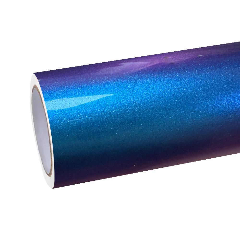 Gloss Chameleon Blue Purple Car Vinyl Wrap