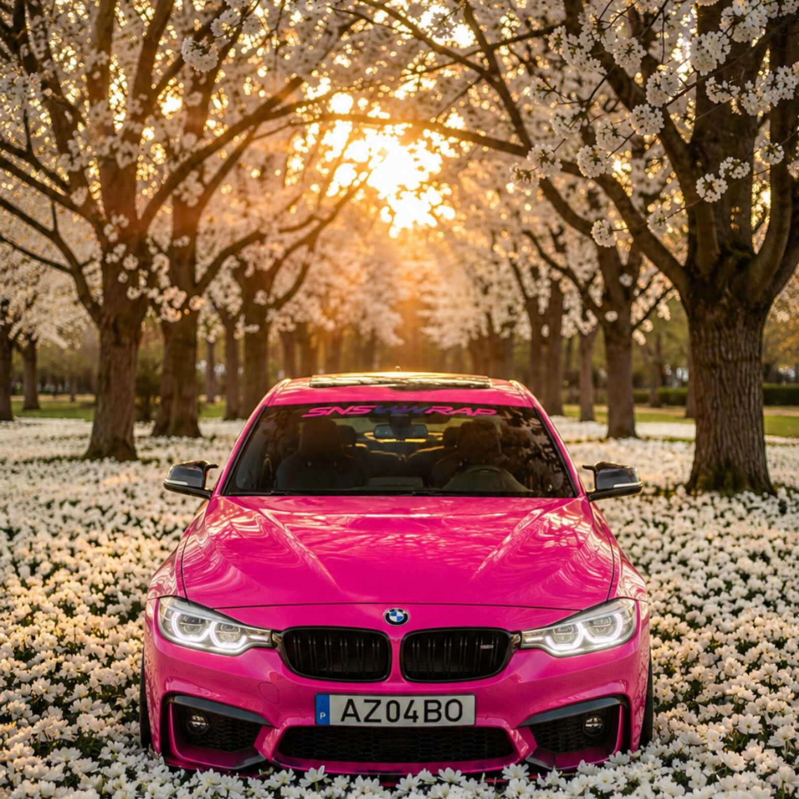 Rose Red vinyl wrap