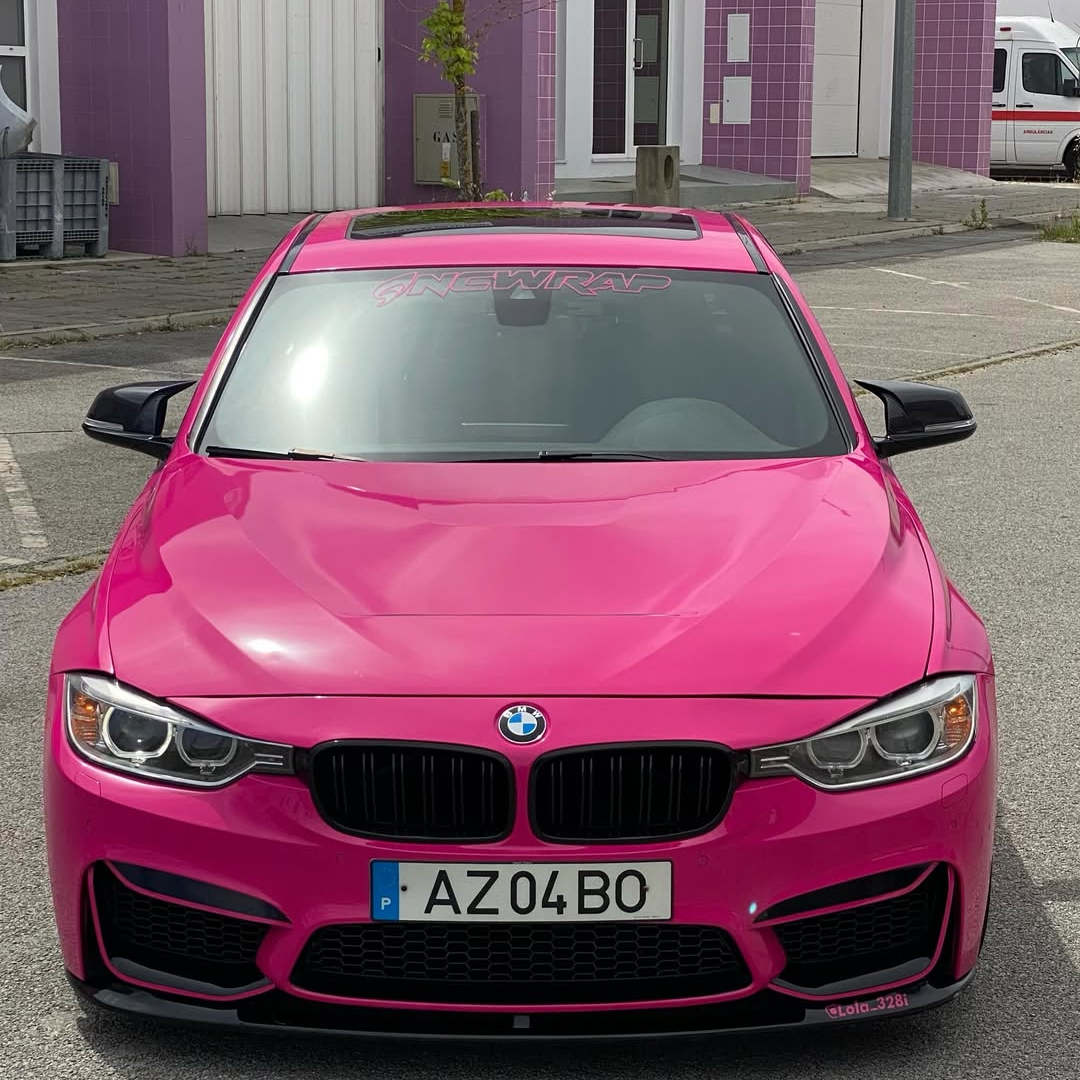 Gloss Crystal Rose Red Car Vinyl Wrap PET