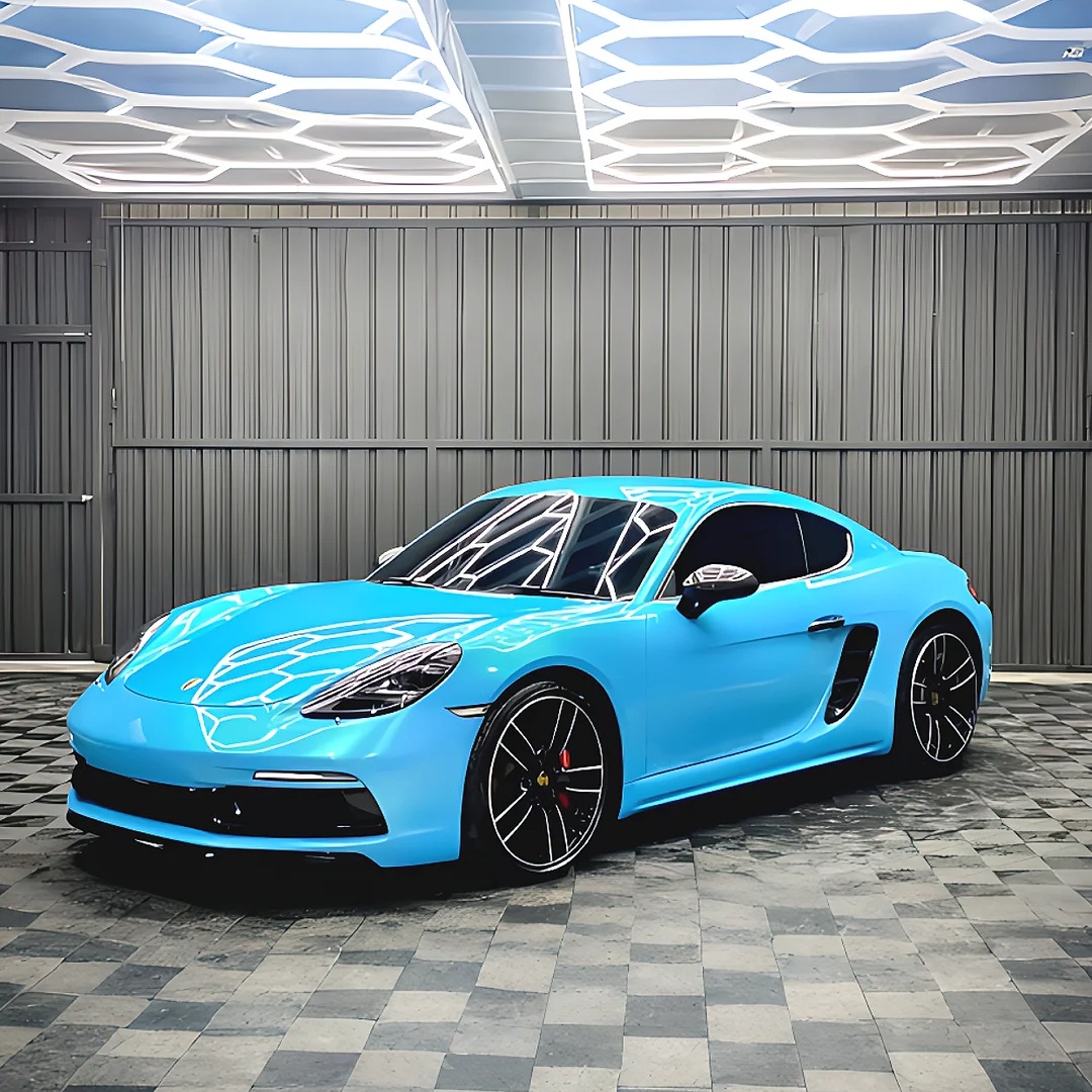 Glossy Light Sky Blue Colored PPF 