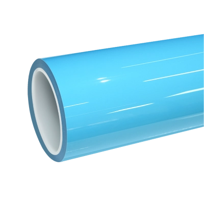 TPU Glossy Light Sky Blue Colored PPF Paint Protection Film 01