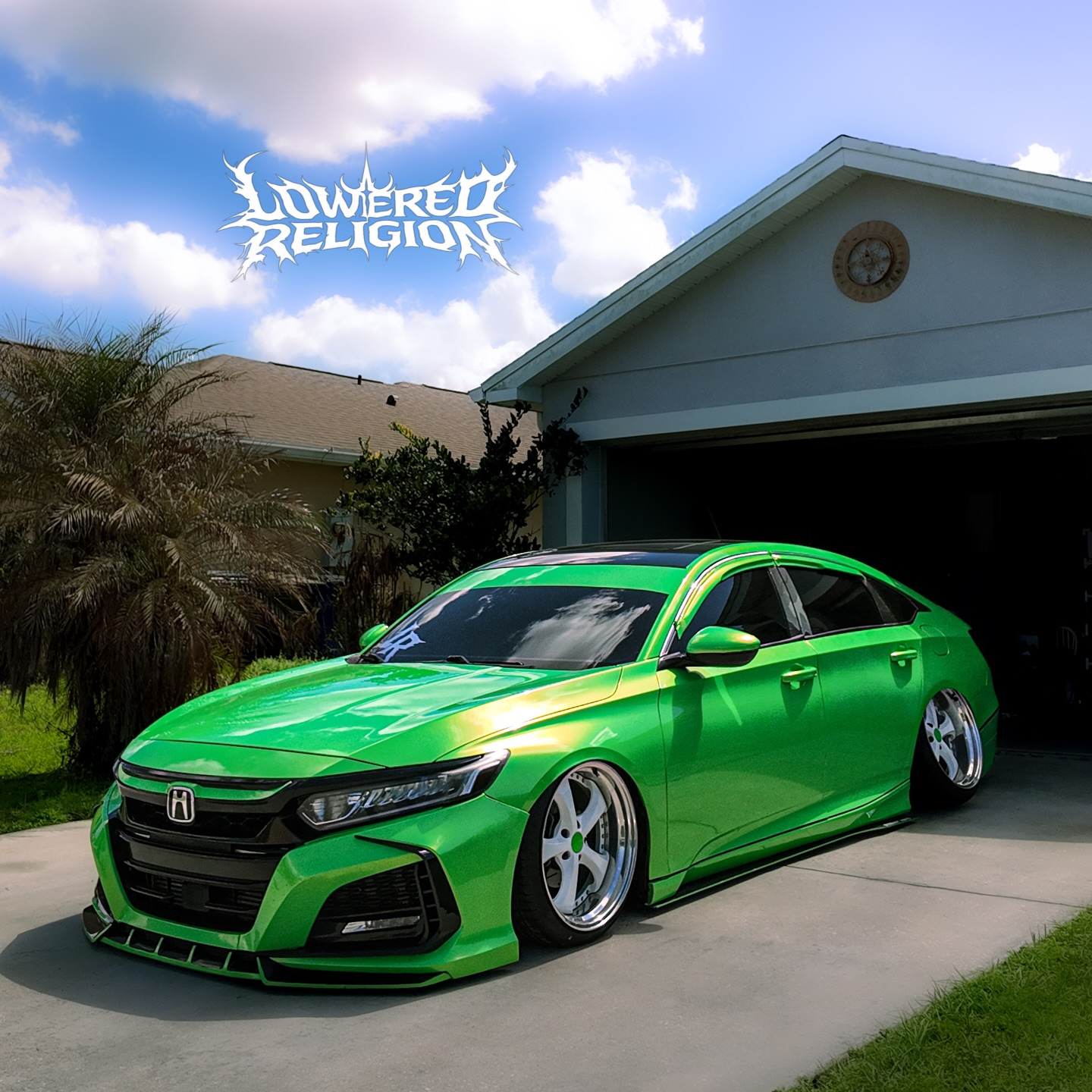Apple Green Car wrap