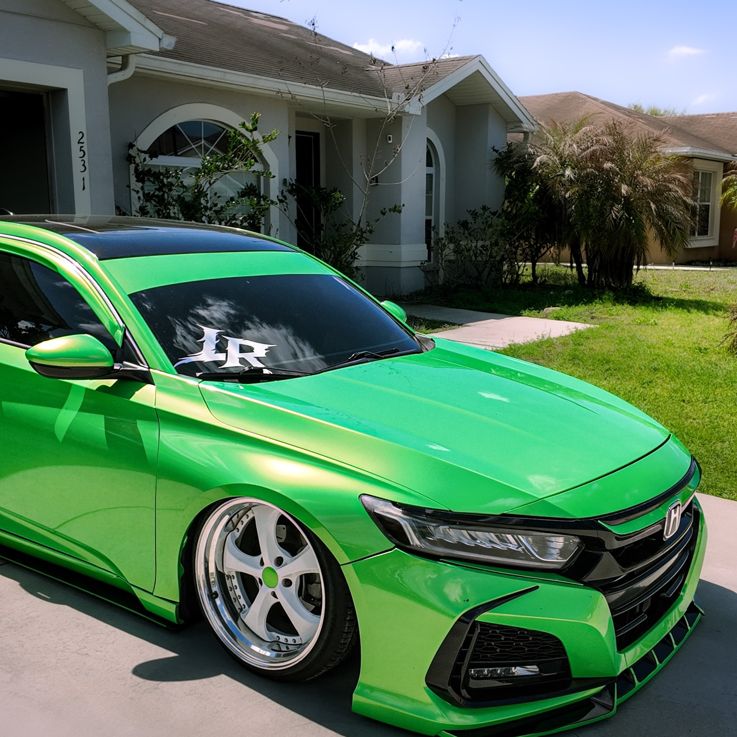 Glossy Apple Green Car Vinyl Wrap PET