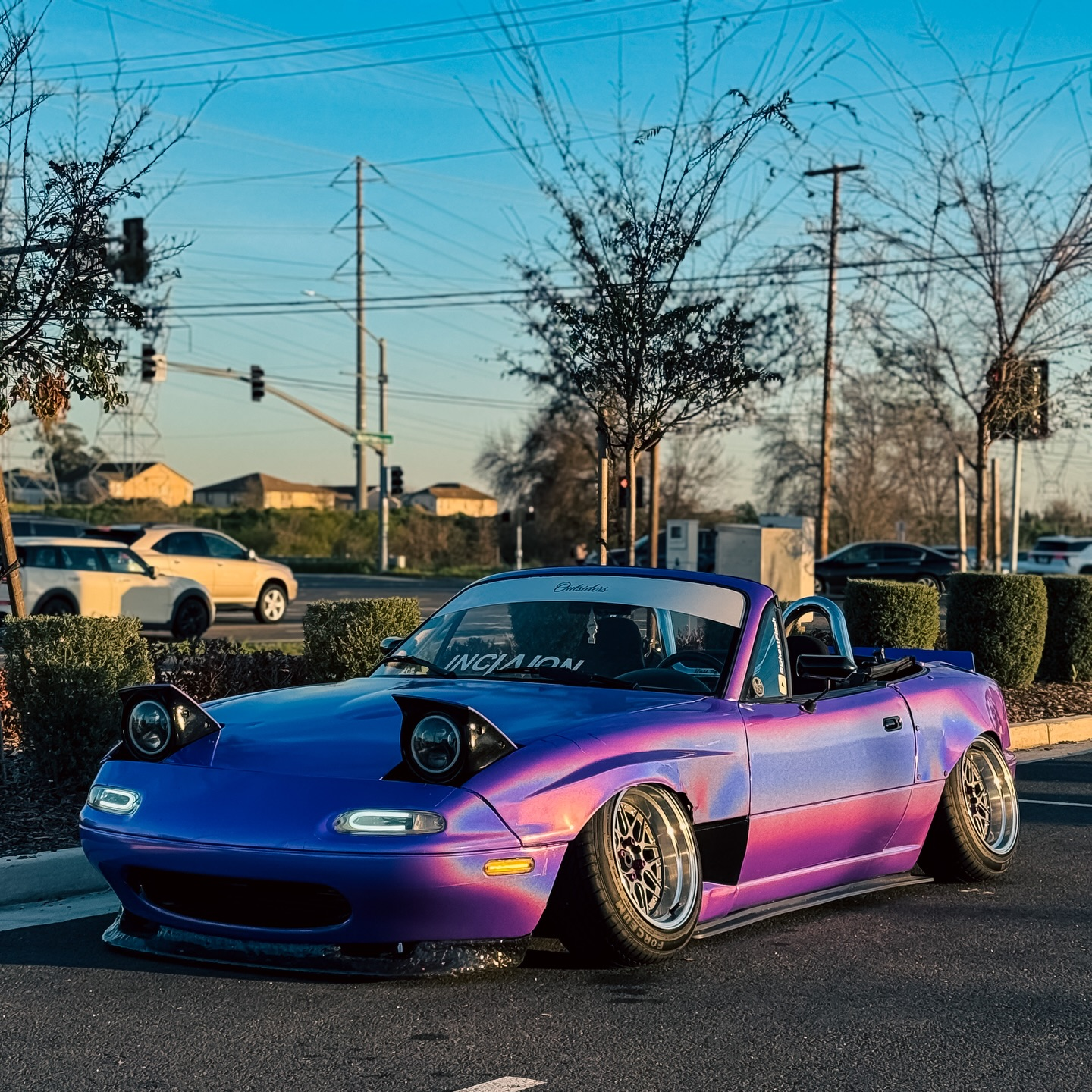 Laser Dark Purple Car Vinyl Wrap 