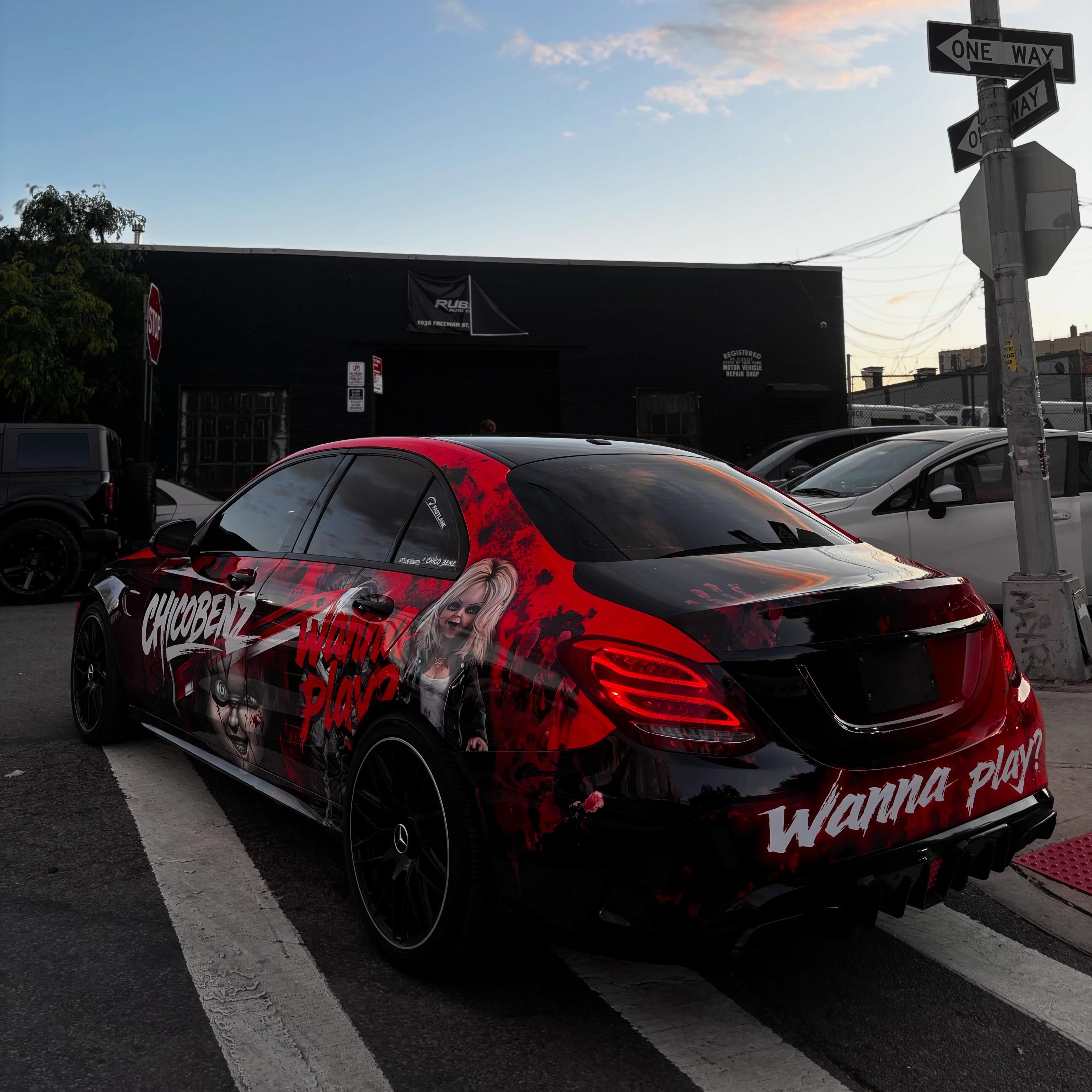ALUKOVINYL Child's Play Itasha Anime Custom Design Car Wrap