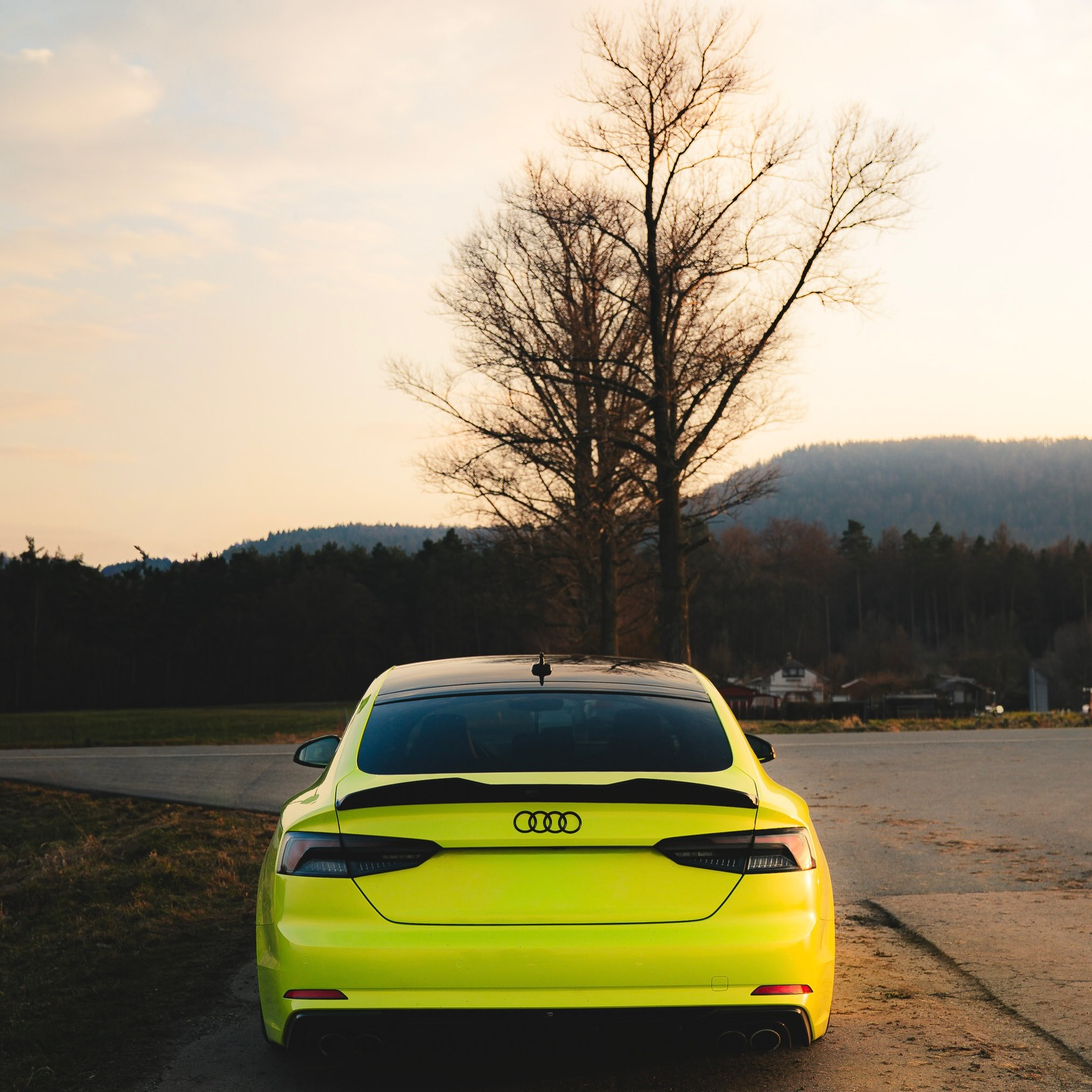 Gloss Fluorescent Neon Yellow Car Vinyl Wrap