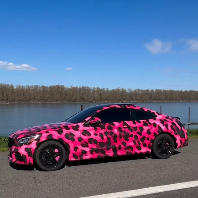 ALUKOVINYL Leopard Custom Car Wraps  02