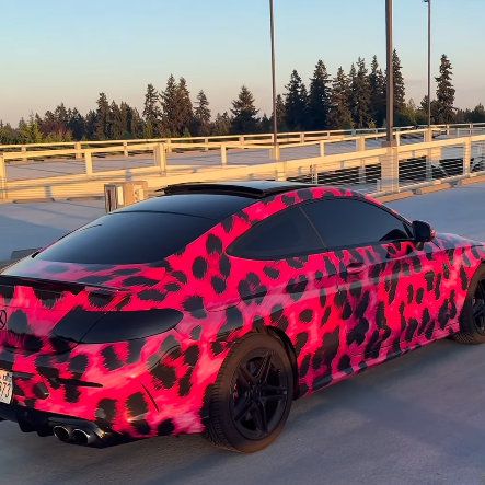 ALUKOVINYL Leopard Custom Car Wraps 