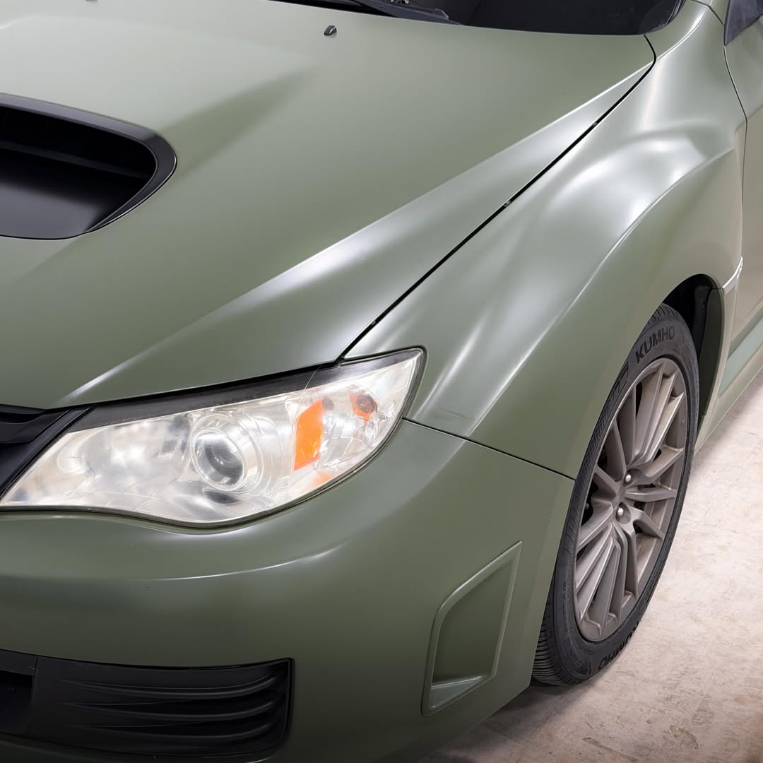 Matte Satin Ceramics Military Green Car Vinyl Wrap PET