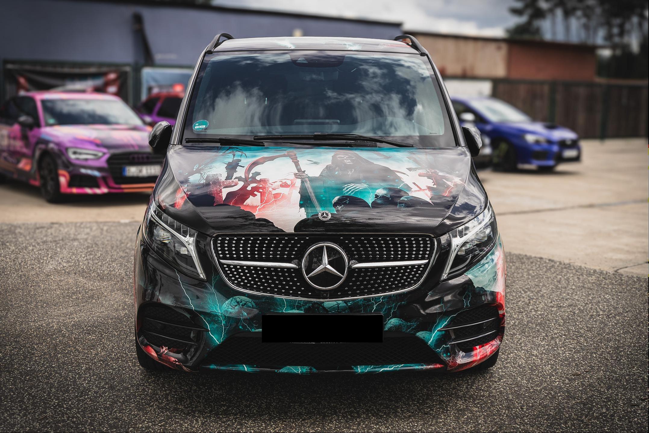 ALUKOVINYL Death Sentence Itasha Custom Van Design Car Wrap
