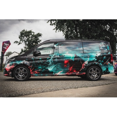 ALUKOVINYL Death Sentence Itasha Custom Van Design Car Wrap 01