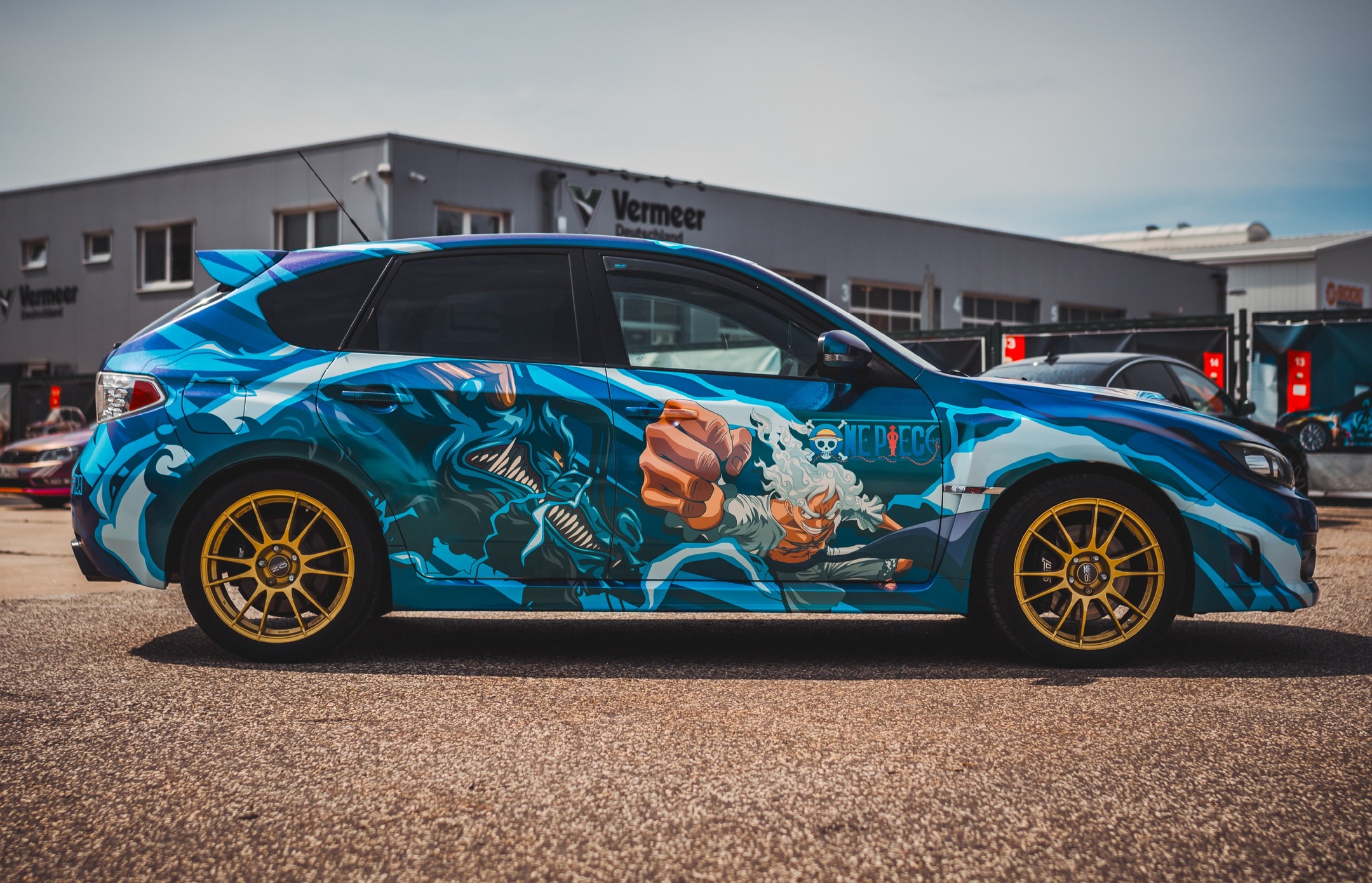 ALUKOVINYL One Piece Animekia Custom Design Car Wrap