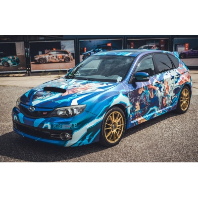 ALUKOVINYL One Piece Animekia Custom Design Car Wrap 02