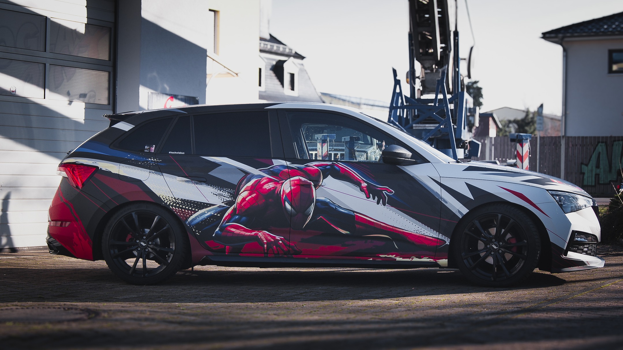 spiderman custom wrap
