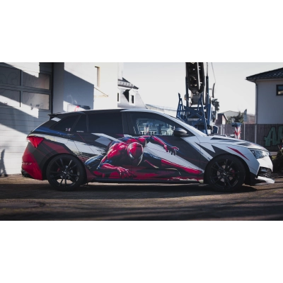 ALUKOVINYL Spiderman Venom Itasha Custom Design Car Wrap 01