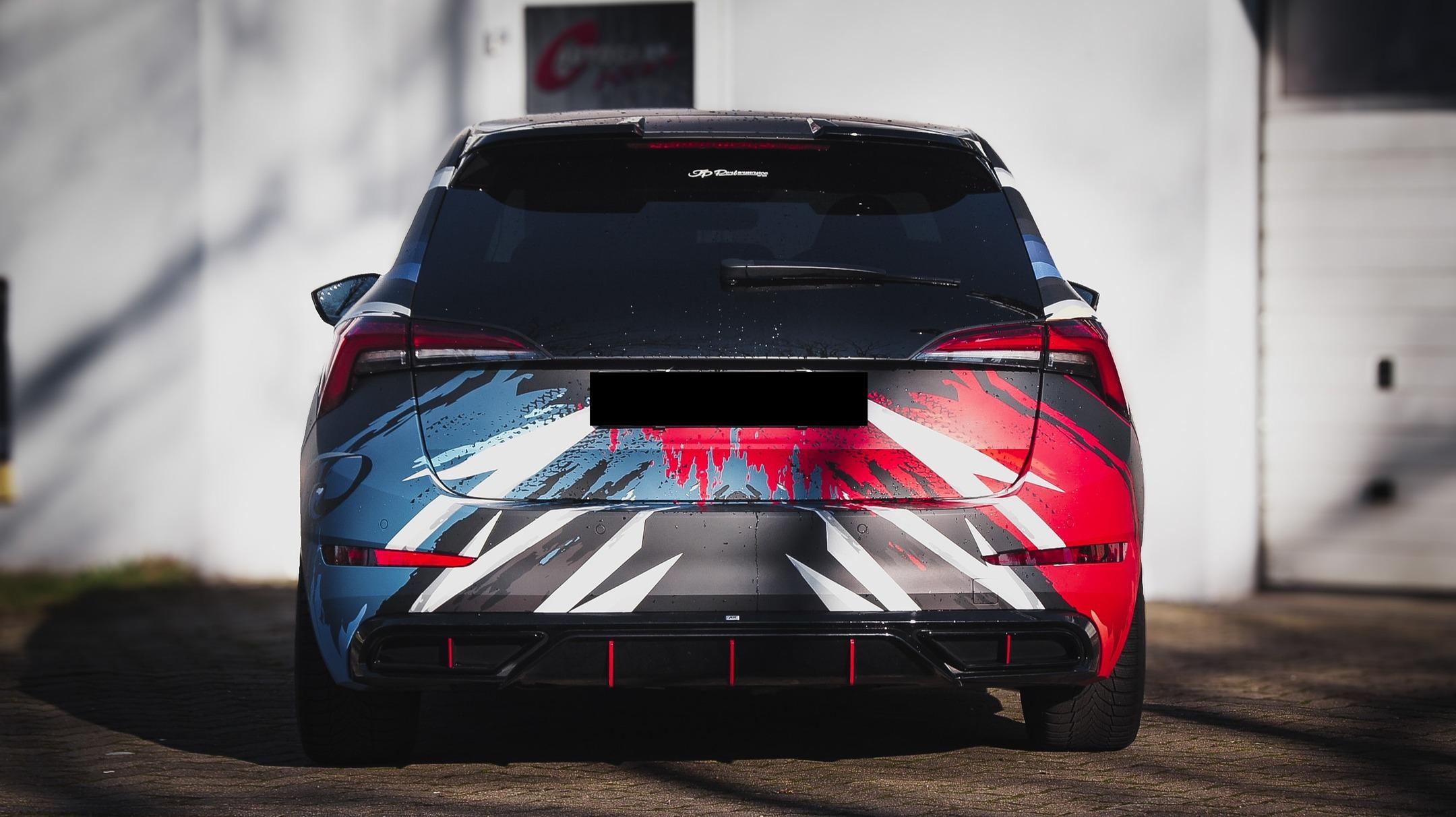 ALUKOVINYL Spiderman Venom Itasha Custom Design Car Wrap