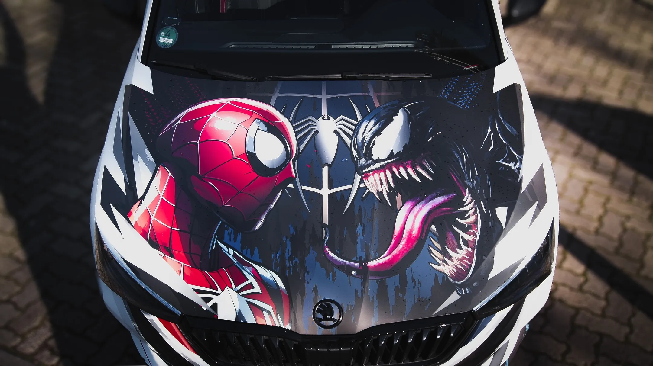 spiderman venom custom wrap