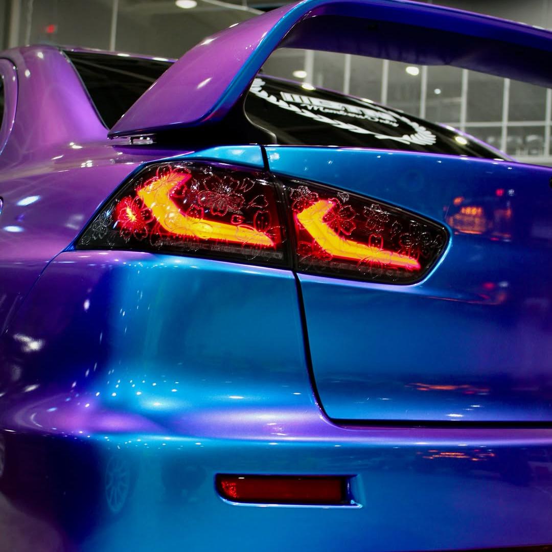 Gloss Chameleon Blue Purple Car Vinyl Wrap