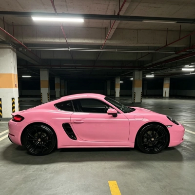 TPU Gloss Romantic Pink Color PPF Paint Protection Film  02