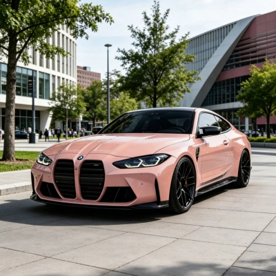 TPU Gloss Coral Orange Colored PPF Paint Protection Film 02