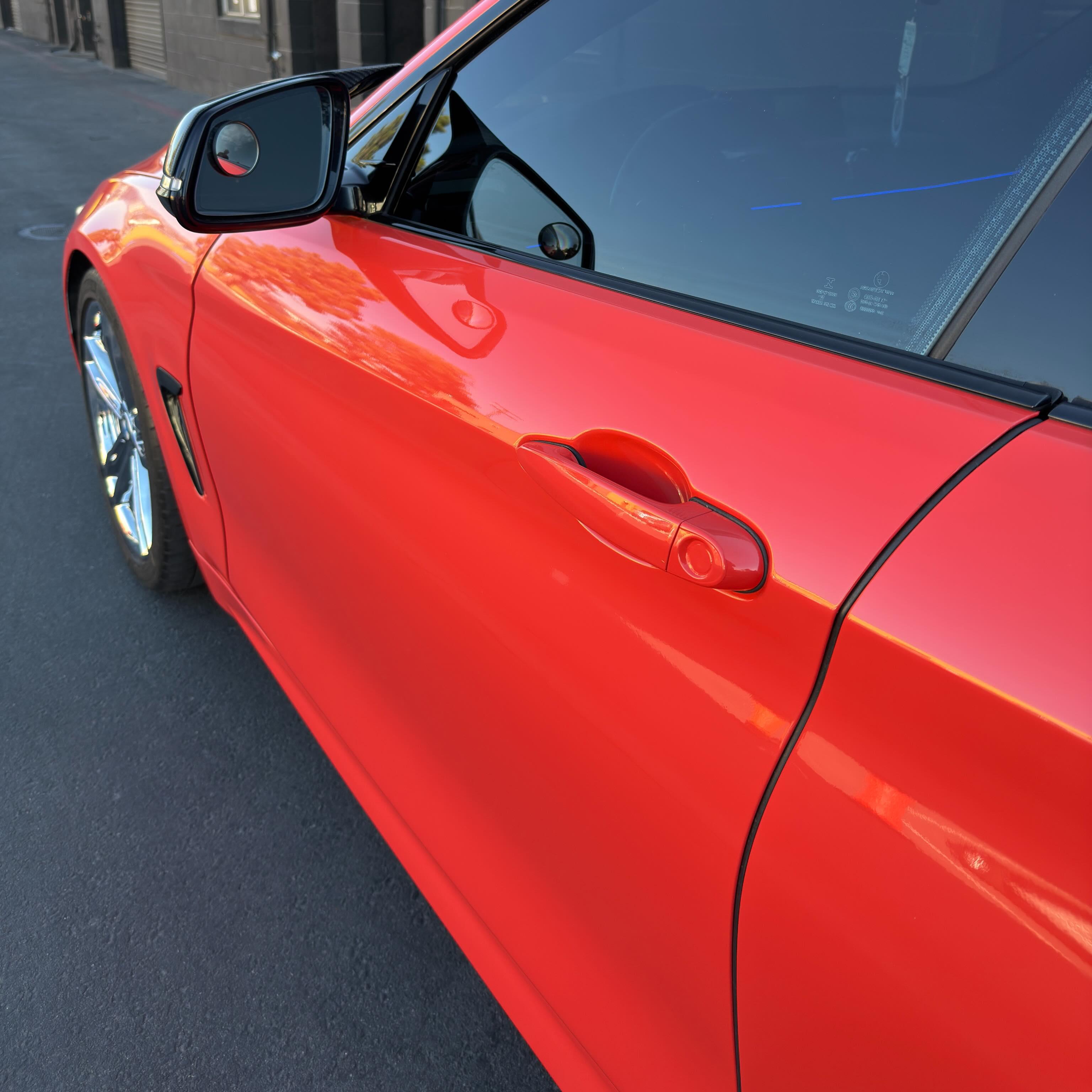 Gloss Porsche Orange Car Vinyl Wrap PET