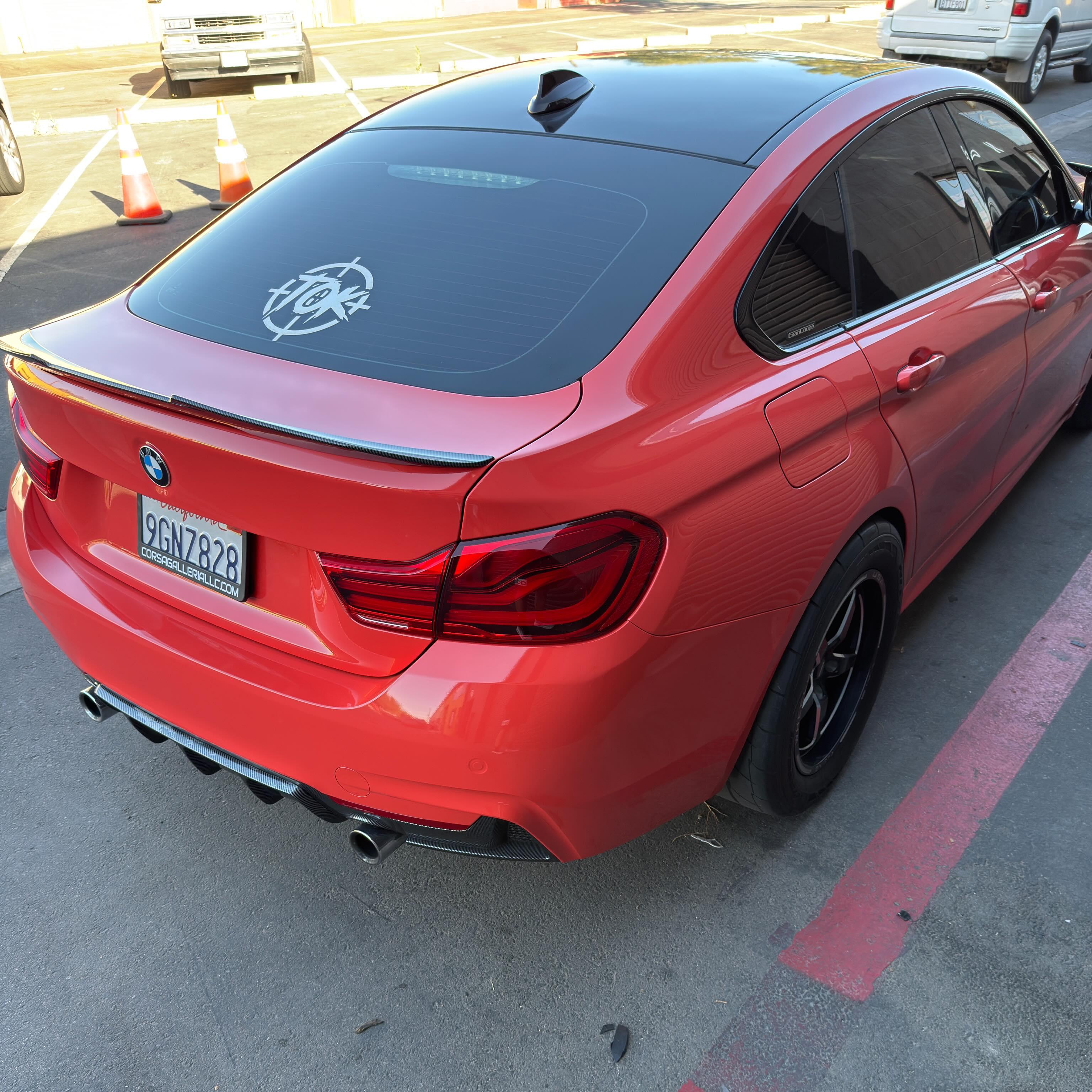 Gloss Porsche Orange Car Vinyl Wrap PET