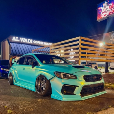 Gloss Metallic Neon Ice Blue Car Vinyl Wrap 02