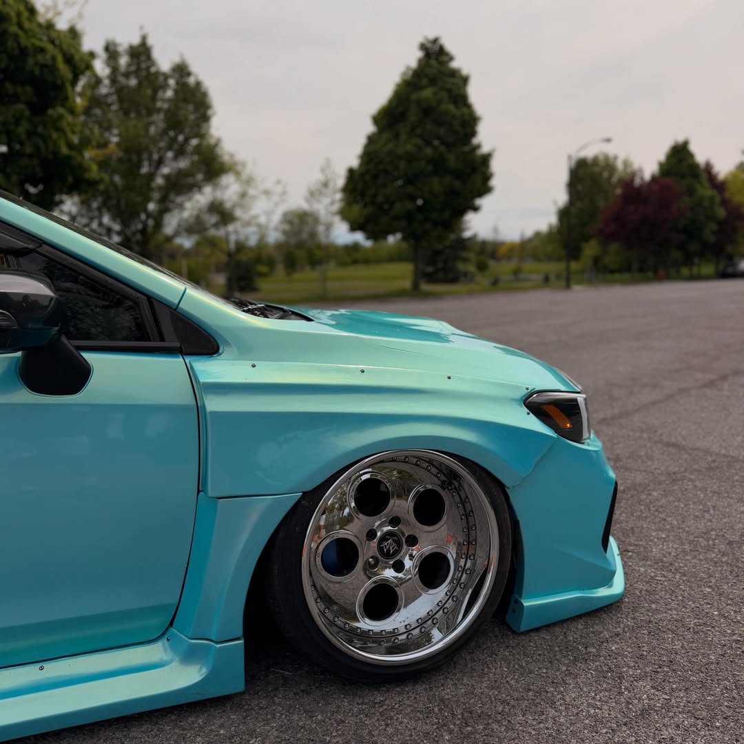 Gloss Metallic Neon Ice Blue Car Vinyl Wrap