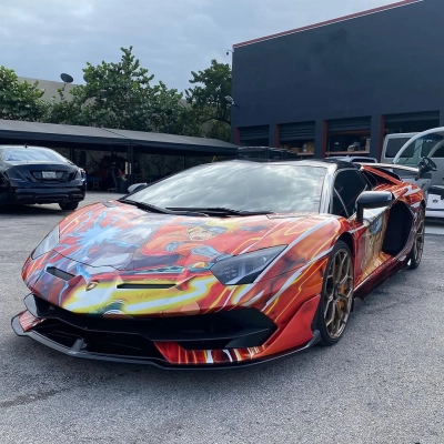 ALUKOVINYL Naruto Itasha Anime Custom Design Car Wrap 02