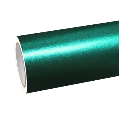 Matte Metallic Emerald Green Car Vinyl Wrap 02