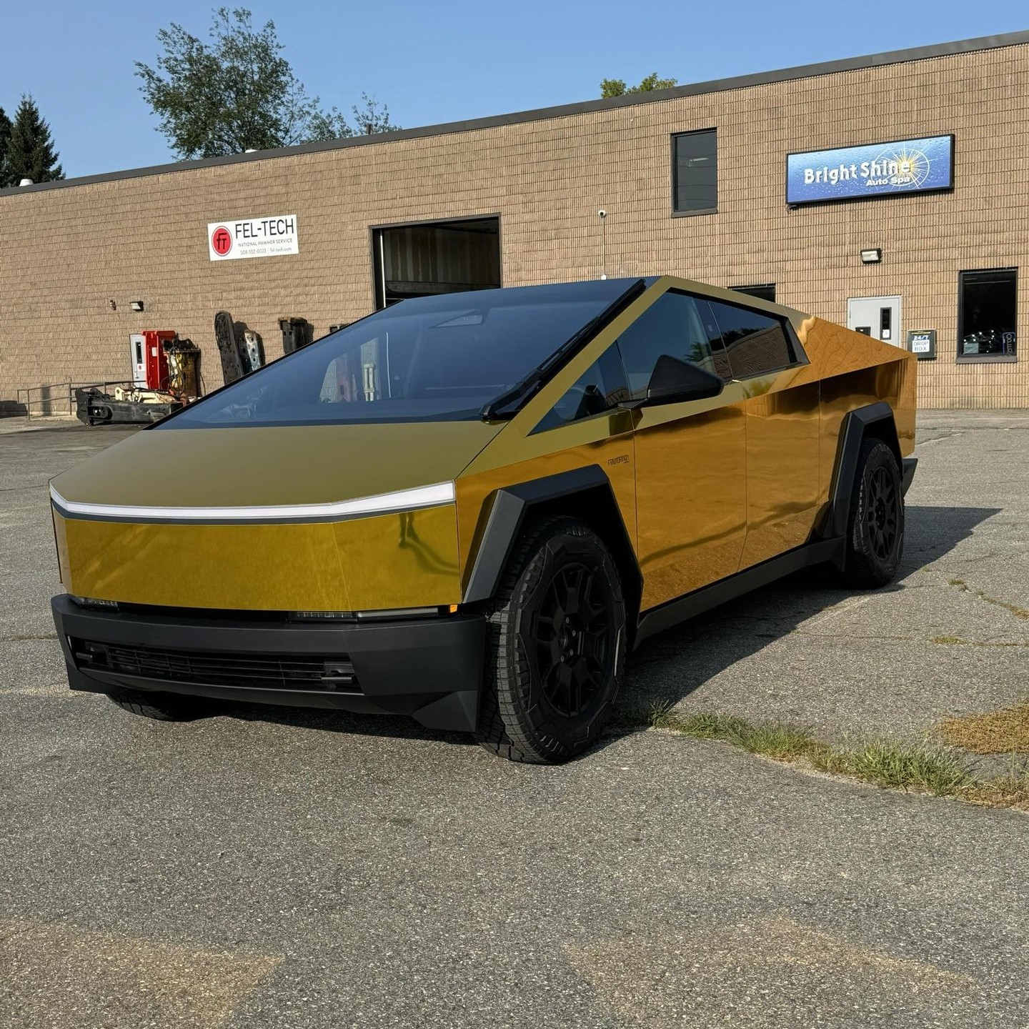 Gloss Mirror Chrome Yellow Car Vinyl Wrap