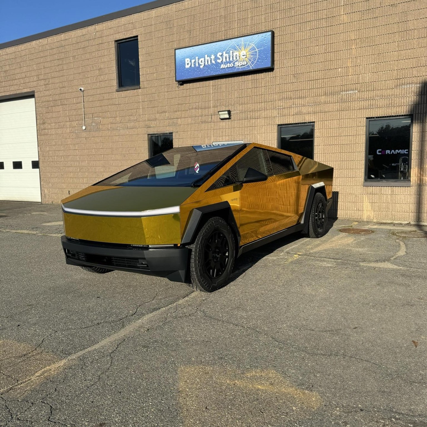 Gloss Mirror Chrome Yellow Car Vinyl Wrap