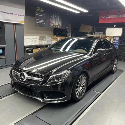 Gloss Metallic Gold Black Car Vinyl Wrap PET 02