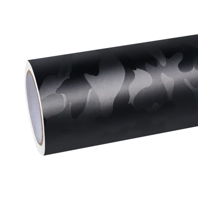 Matte Camo Black 3D Ghost Camouflage Black PET 01