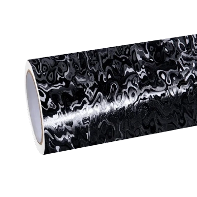 Matte Carbon Fiber Meta Cosmic Black Car Vinyl Wrap PET 01