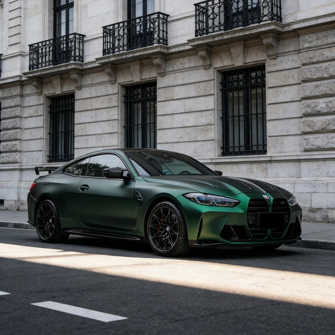 Matte Magic Flame Brazilian Green Colored PPF