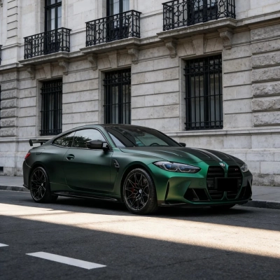 TPU Matte Magic Flame Brazilian Green Colored PPF Car Paint Protection Film 02