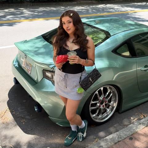 mocha green car wrap