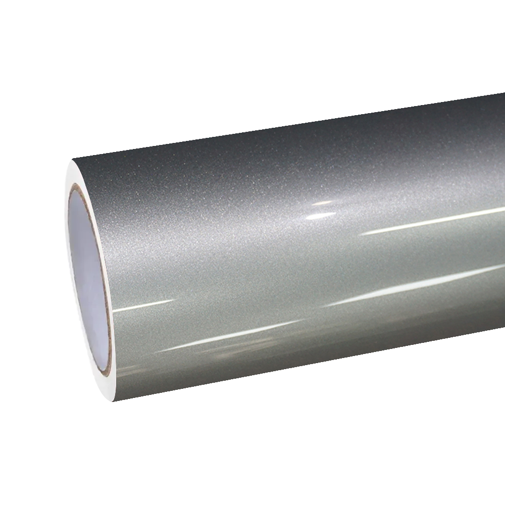 Gloss Metallic GT Silver Car Vinyl Wrap PET