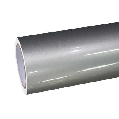 Gloss Metallic GT Silver Car Vinyl Wrap PET 01