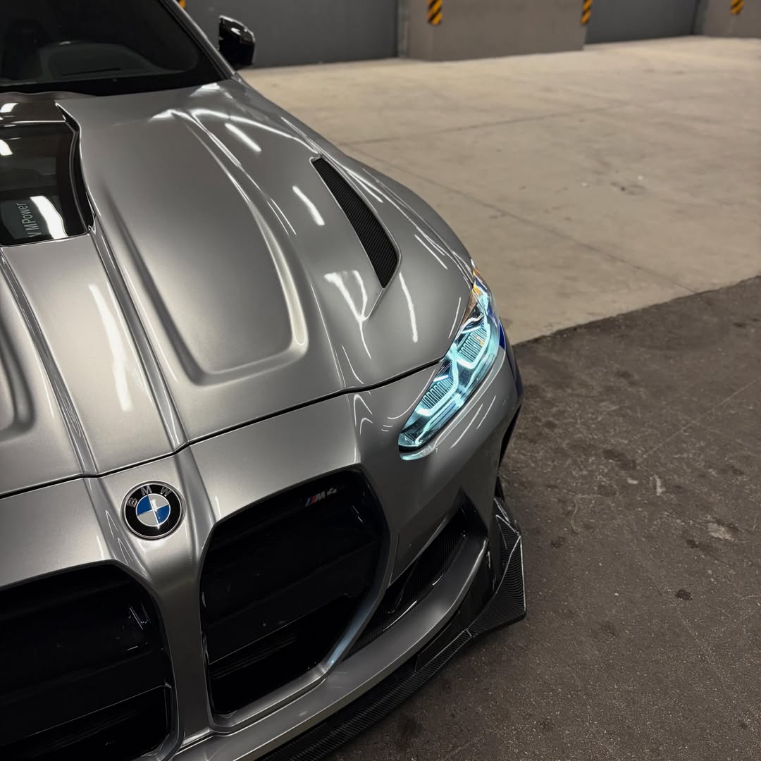 Gloss Metallic GT Silver Car Vinyl Wrap PET