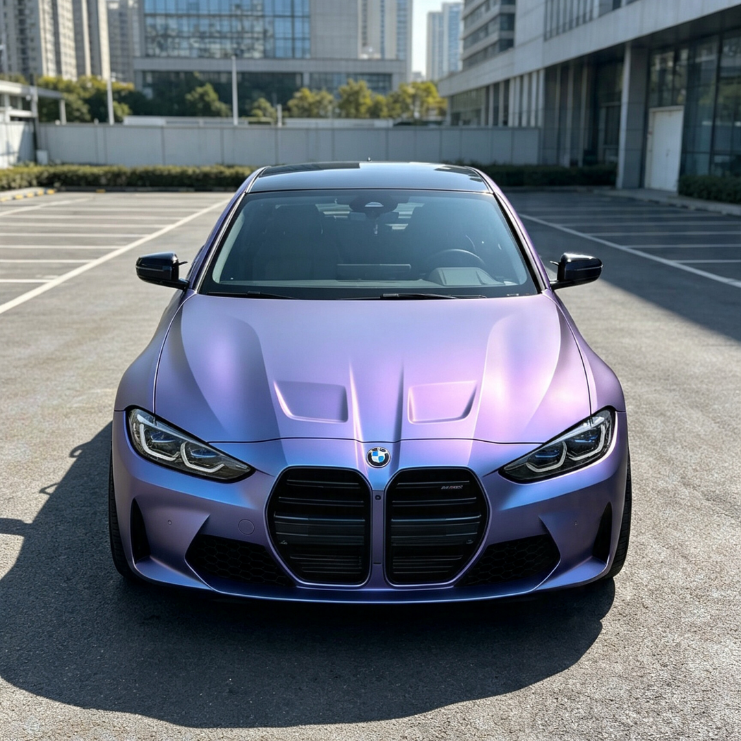 Matte Purple Mist Silver Colored PPF