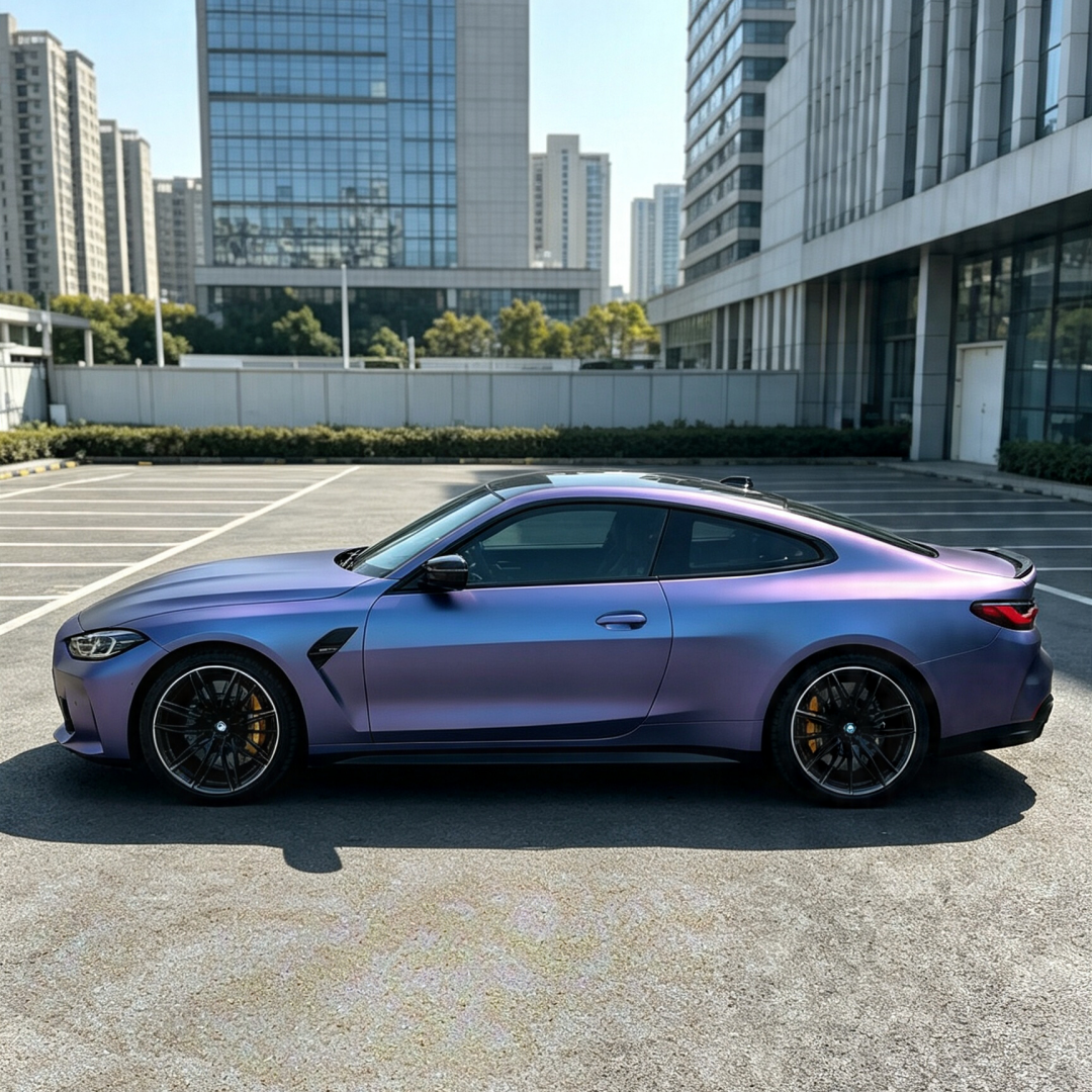 Matte Purple Mist Silver Color PPF