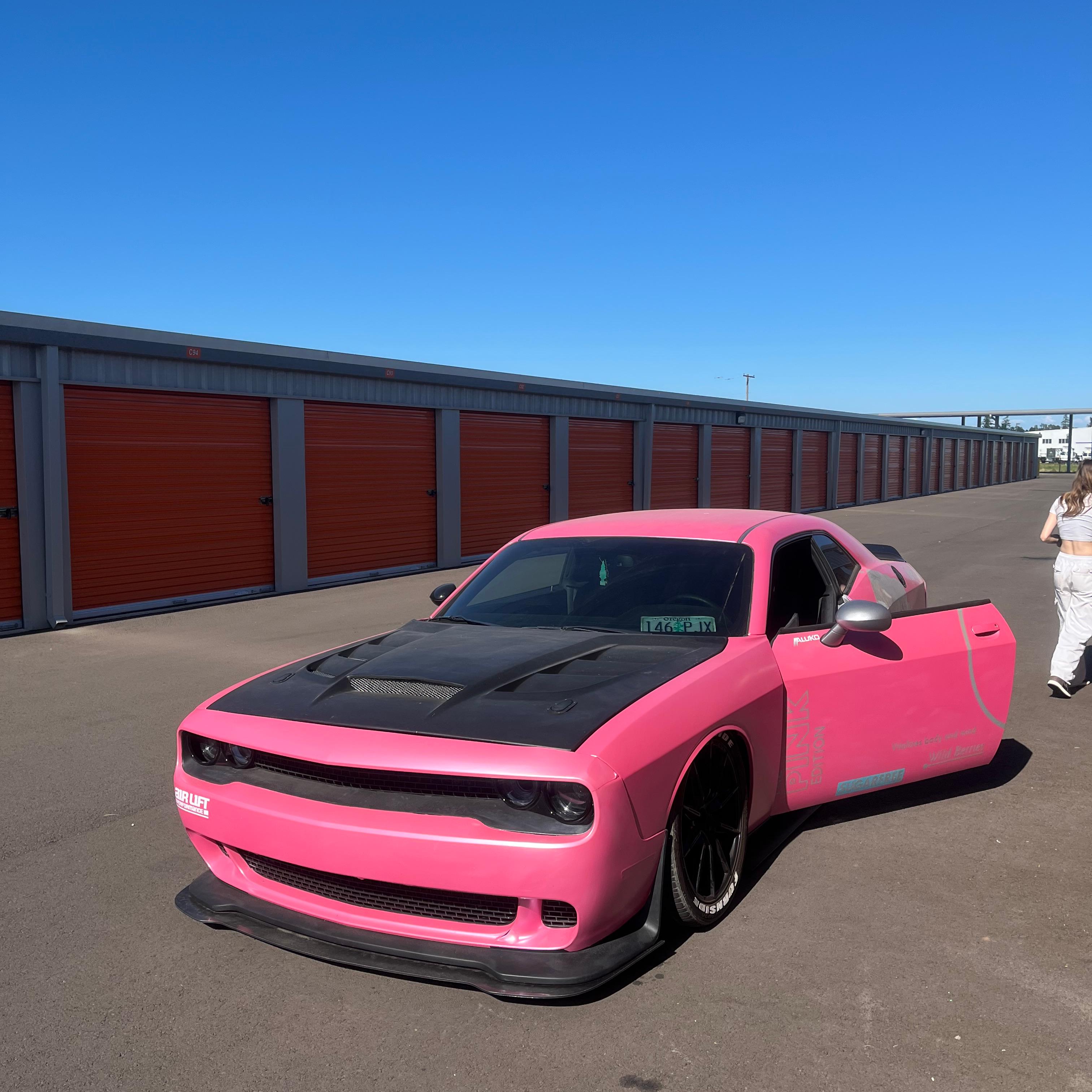 Matte Metallic Shell Pink Car Vinyl Wrap PET