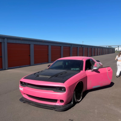 Matte Metallic Shell Pink Car Vinyl Wrap PET 02