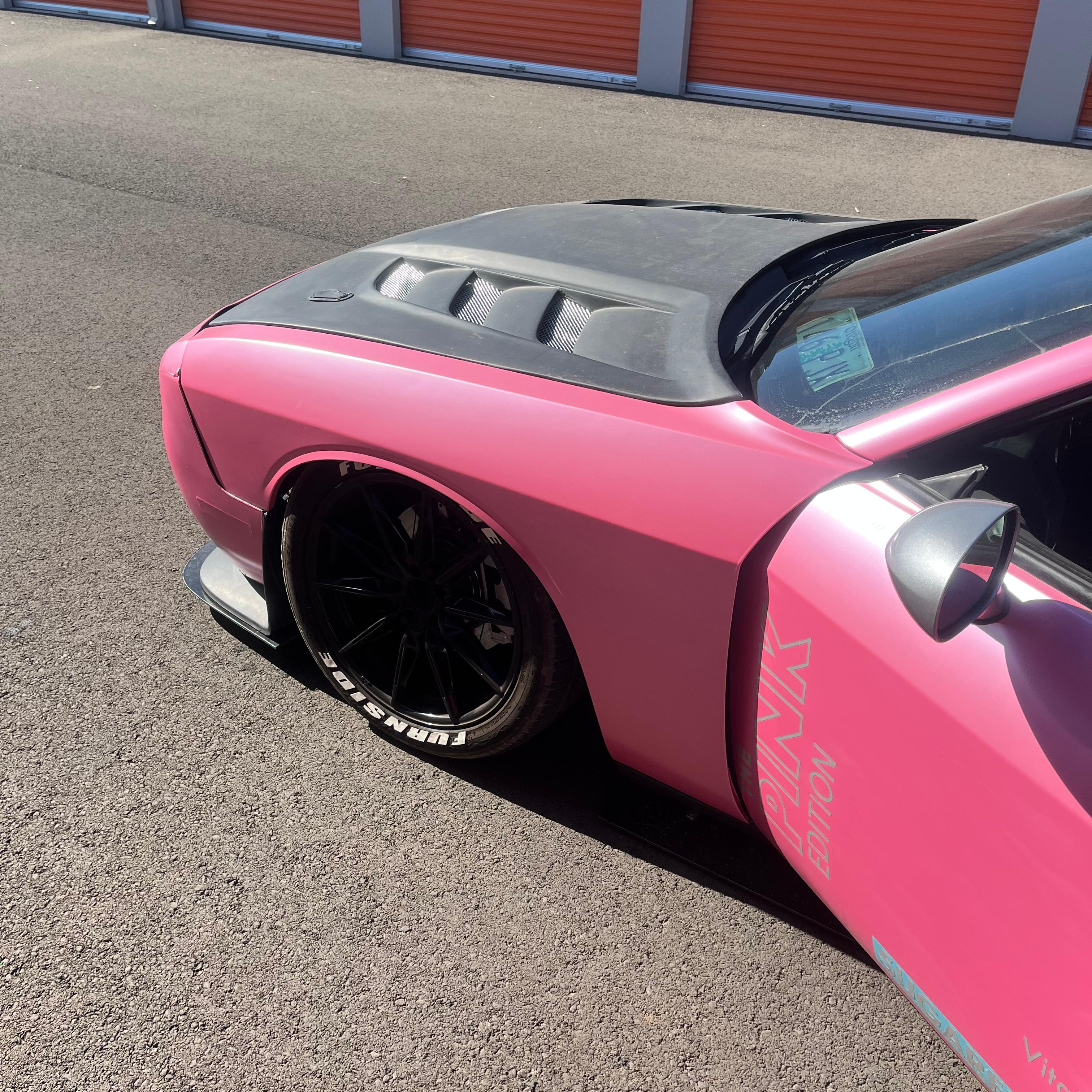 Matte Metallic Shell Pink Car Vinyl Wrap PET