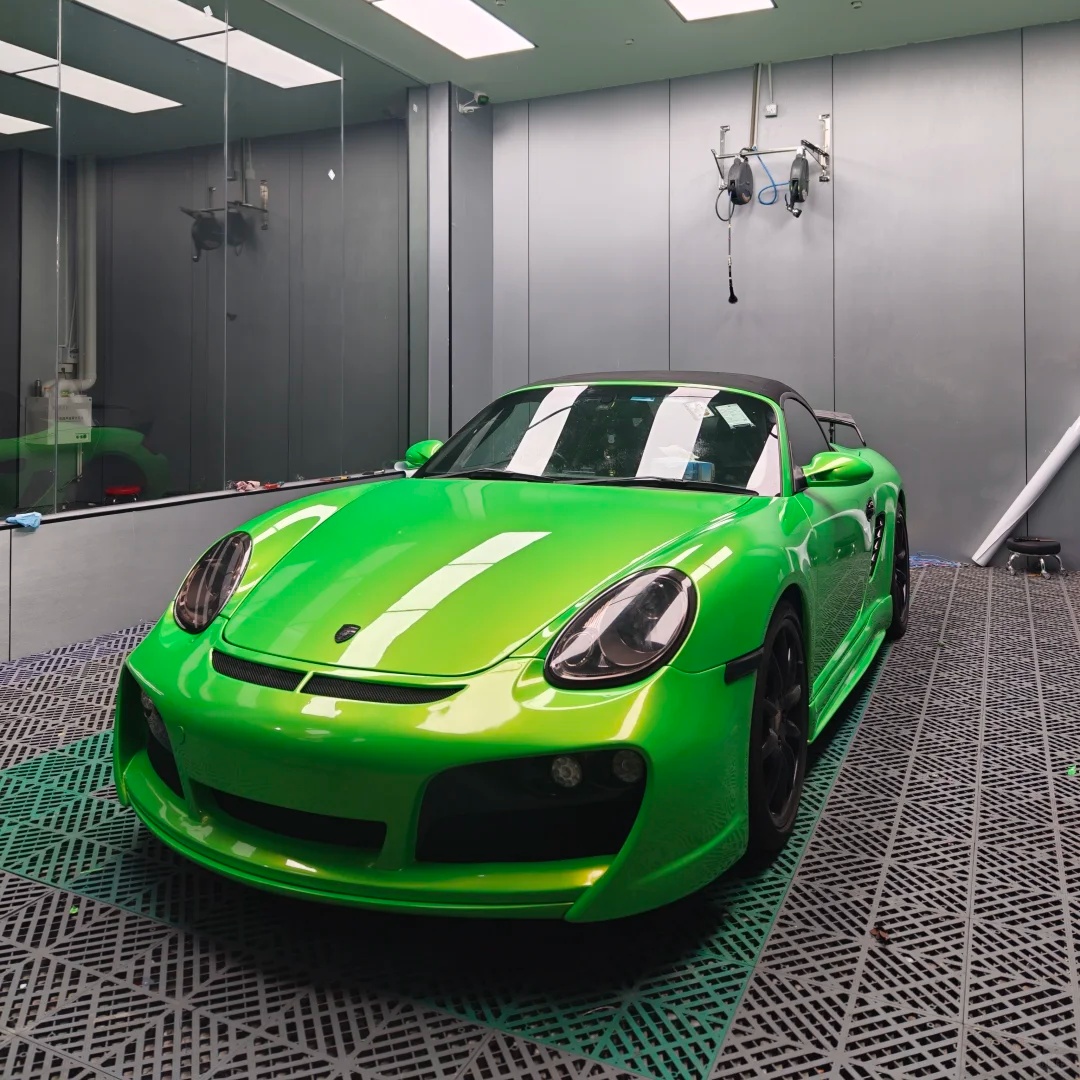 Gloss Metallic Gold Green Color PPF