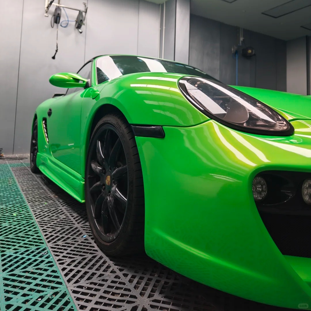 Gloss Metallic Gold Green Color PPF